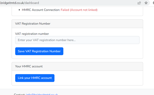 Bridging Tool MTD Vat Return